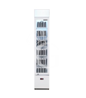Frigo bibite ventilato porta battente con canopy 99 LT 2°C/+10°C colore bianco