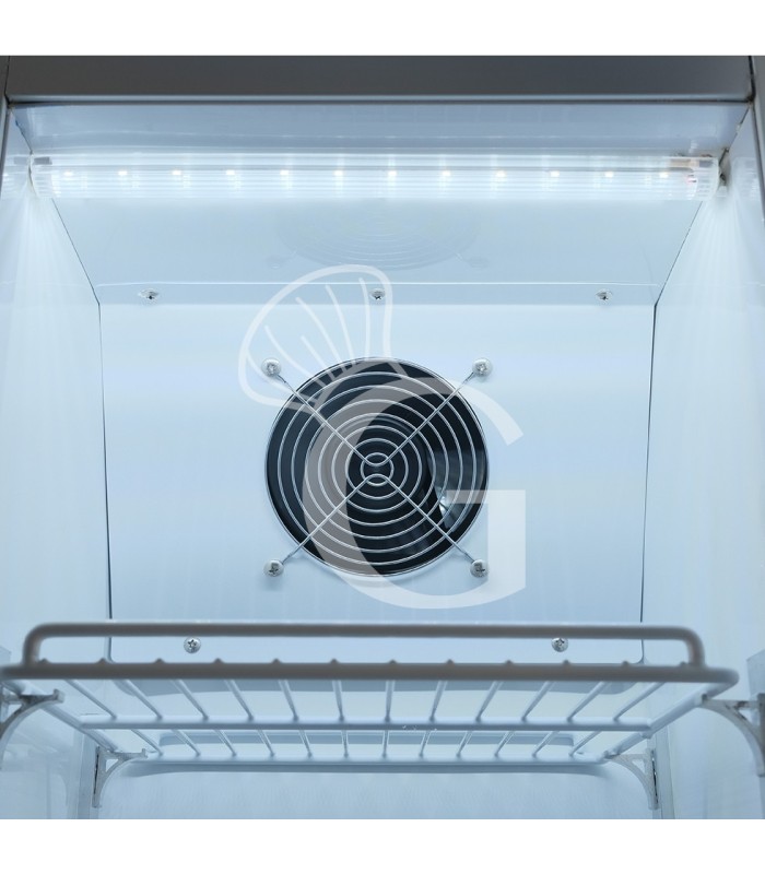 Frigo bibite ventilato porta battente con canopy 99 LT 2°C/+10°C colore bianco