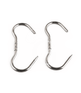 Gancio in acciaio inox AISI 304 per armadio frollatura mod.G-GDMA120-180