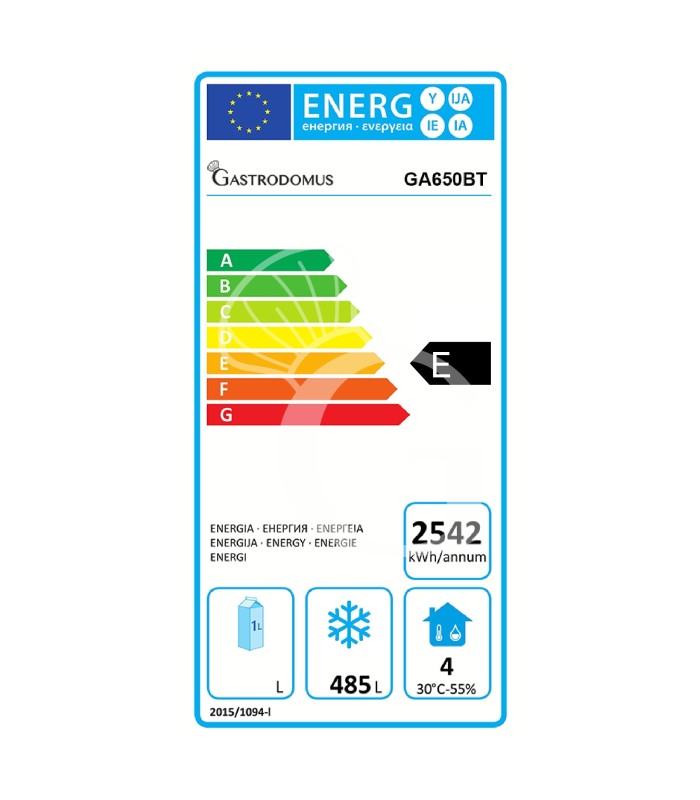 Armadio Congelatore Ventilato -18°C/-22°C 650 LT full optional (completo di luce interna e chiave) classe energetica E