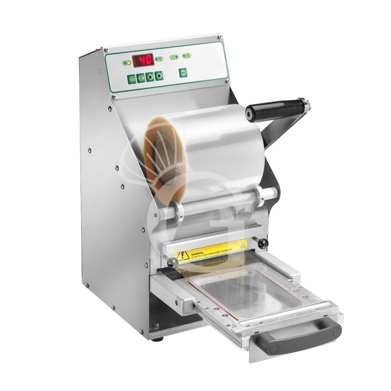 Termosigillatrice manuale in acciaio inox, larghezza film 150 mm, potenza 0,5 kW
