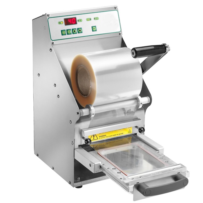 Termosigillatrice manuale in acciaio inox, larghezza film 150 mm, potenza 0,5 kW