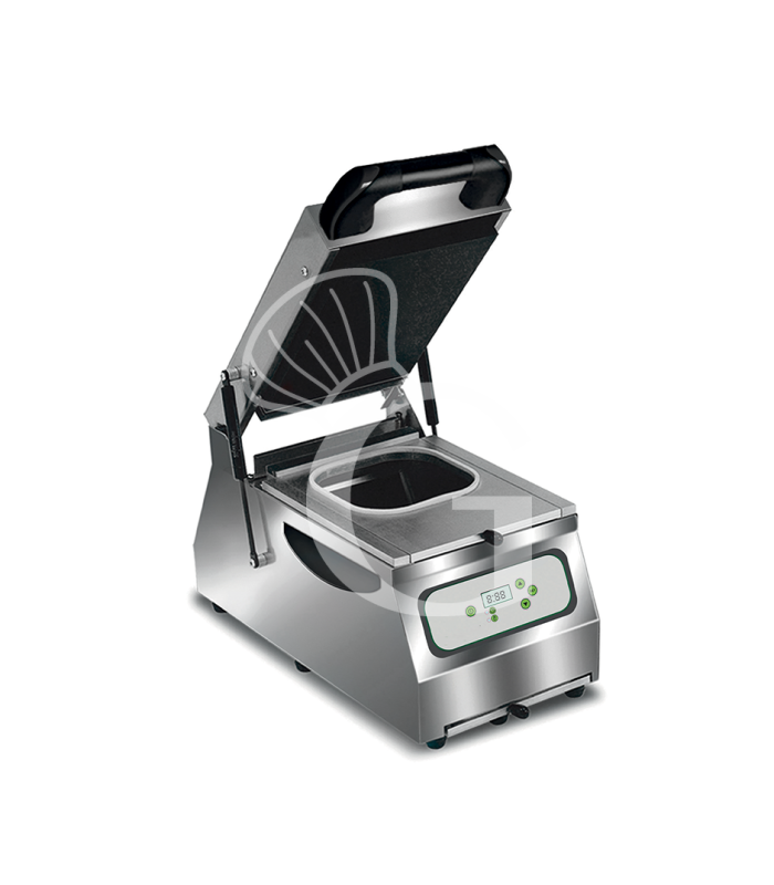 Termosigillatrice semi-automatica per vaschette – rullo 200 mm – 0,6 kW