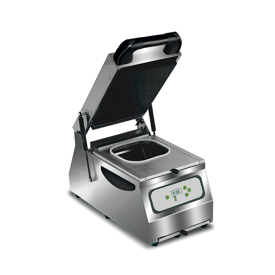 Termosigillatrice semi-automatica per vaschette – rullo 200 mm – 0,6 kW