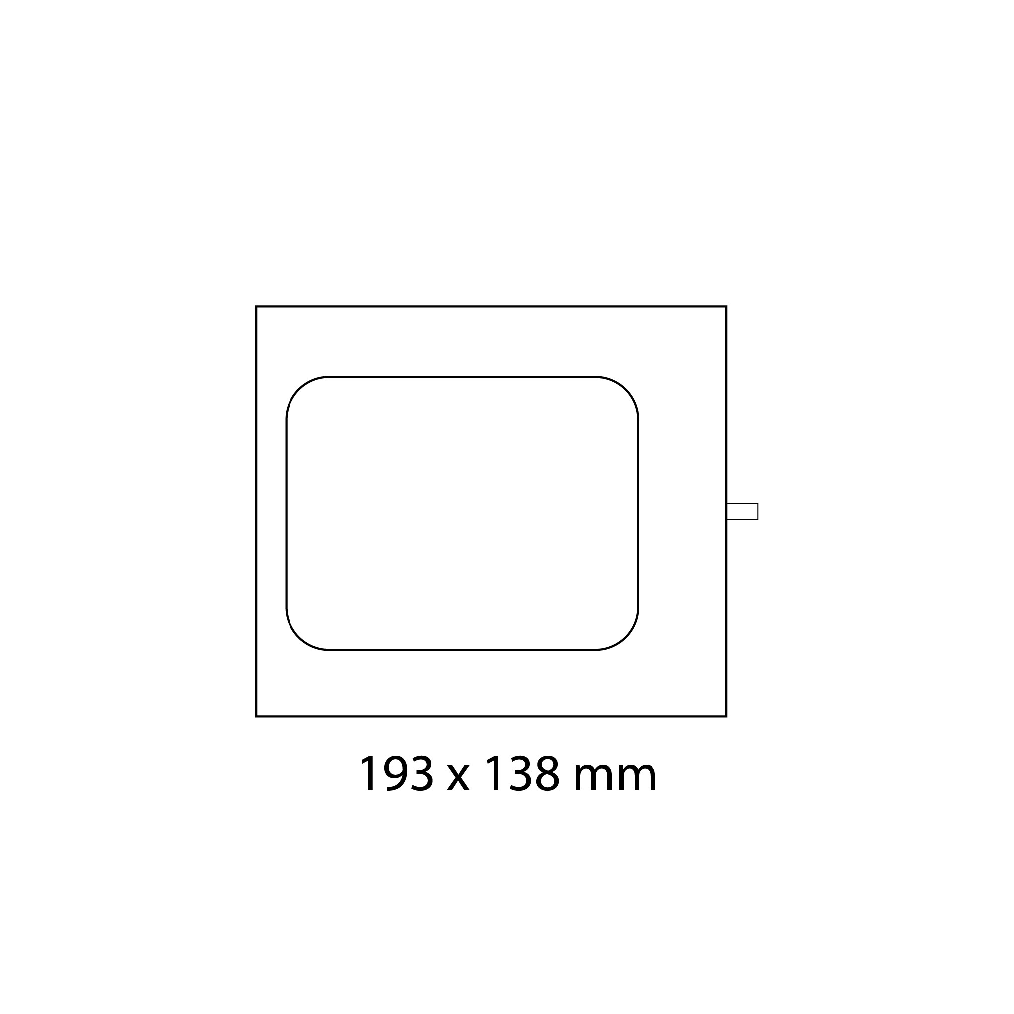 Stampo 193x138mm ad 1 impronta per termosigillatrice modello TS300