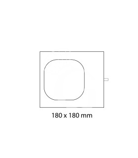 Stampo 180x180mm ad 1 impronta per termosigillatrice modello TS300