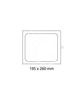 Stampo 195x260mm ad 1 impronta per termosigillatrice modello TS300