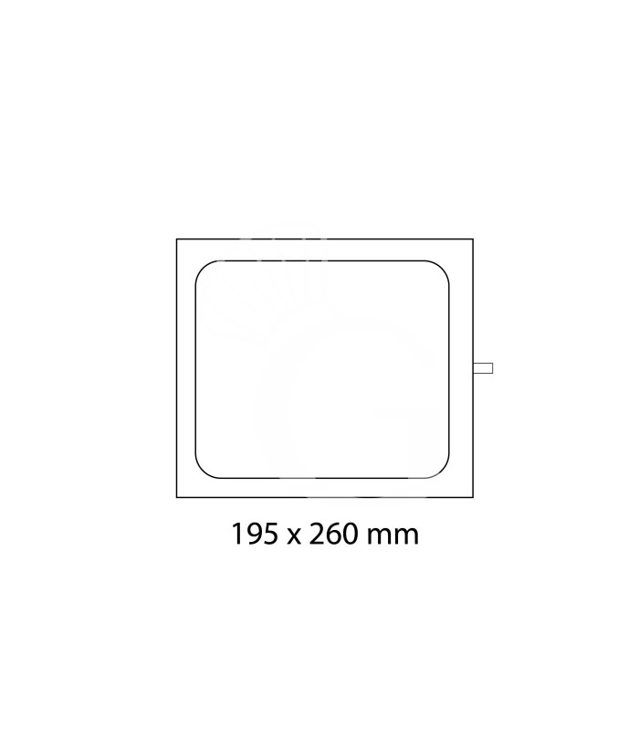 Stampo 195x260mm ad 1 impronta per termosigillatrice modello TS300