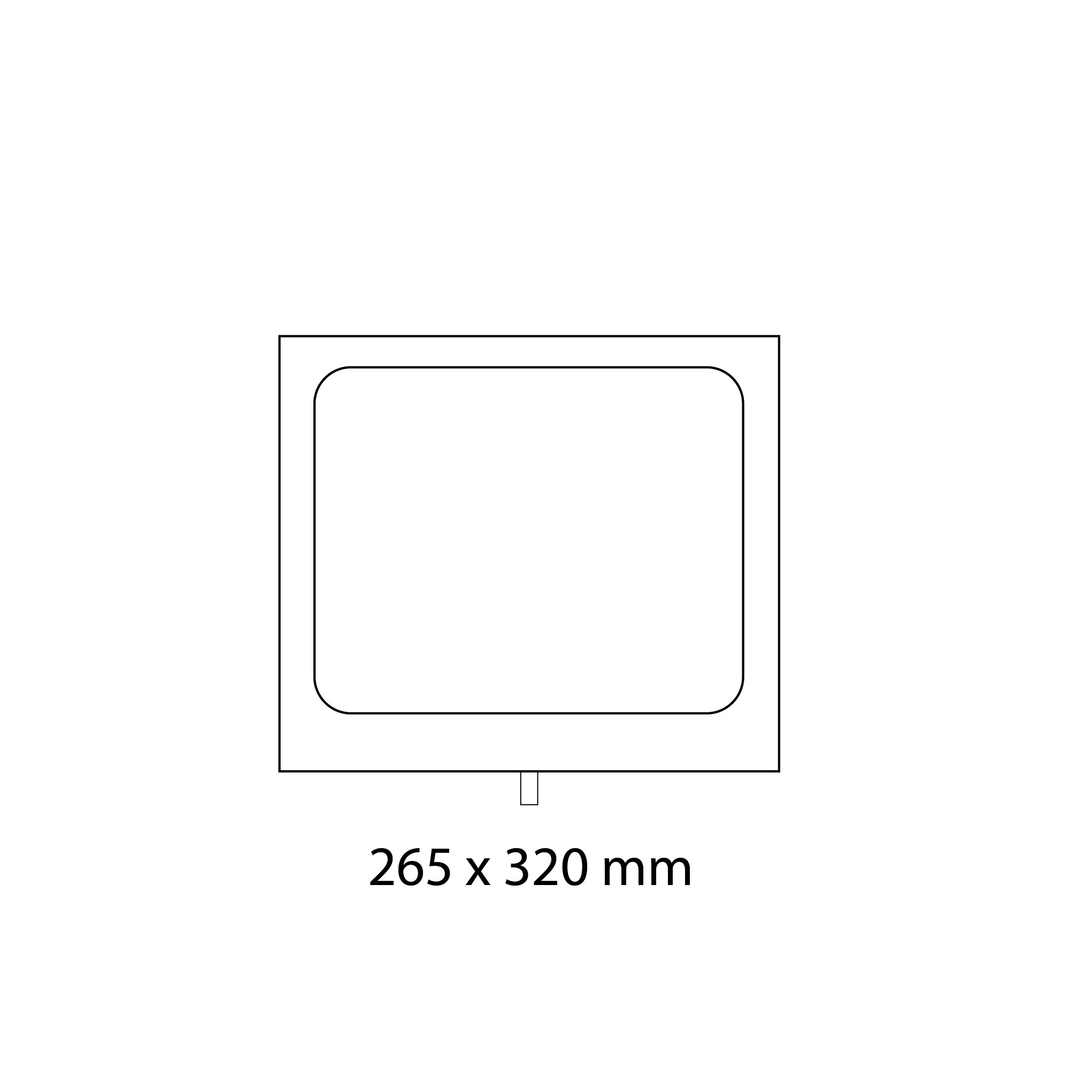 Stampo 265x320 mm GN1/2 ad 1 impronta per termosigillatrice modello TS400