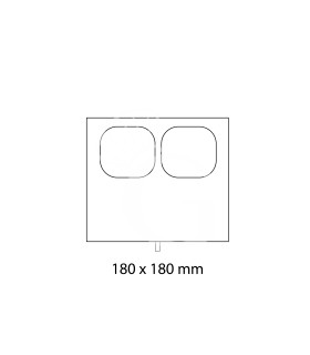 Stampo 180x180 mm GN2 a 2 impronte per termosigillatrice modello TS400