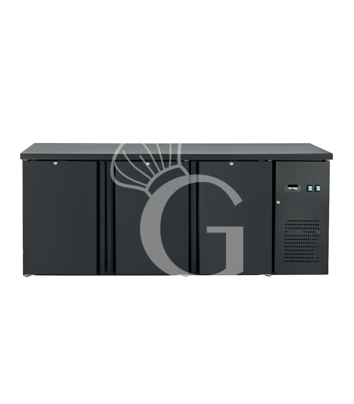 Retro banco orizzontale colore nero 3 porte battenti