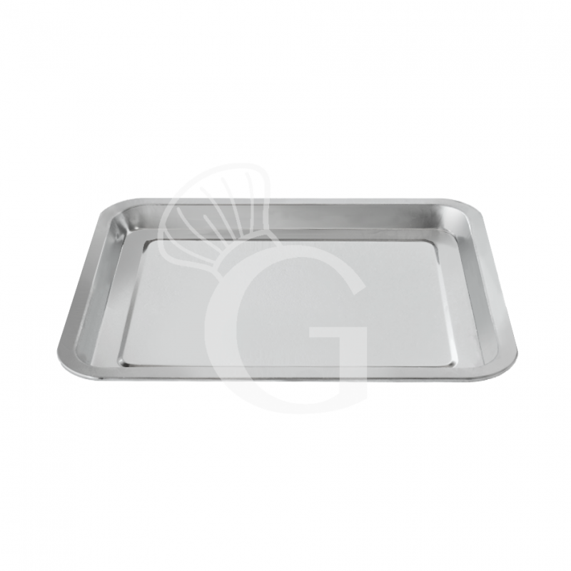 Teglia Rettangolare in acciaio inox AISI304- Forno MINI2
