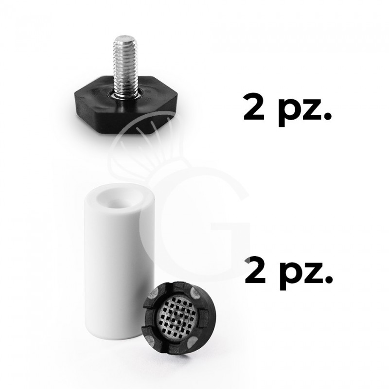 Lavabicchieri Elettronica Monofase cesto 400x400mm x H 270mm dosatore brillantante e detergente installati- doppia parete