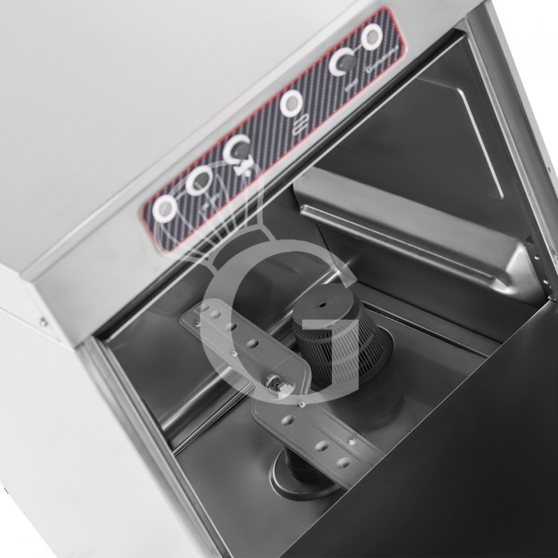 Lavabicchieri Elettronica Monofase cesto 400x400mm x H 270mm dosatore brillantante e detergente installati- doppia parete
