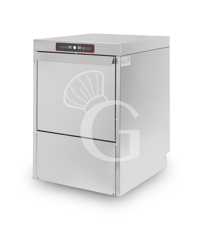 Lavastoviglie Professionale 50x50 elettronica a doppia parete con dosatori brillantante e detergente