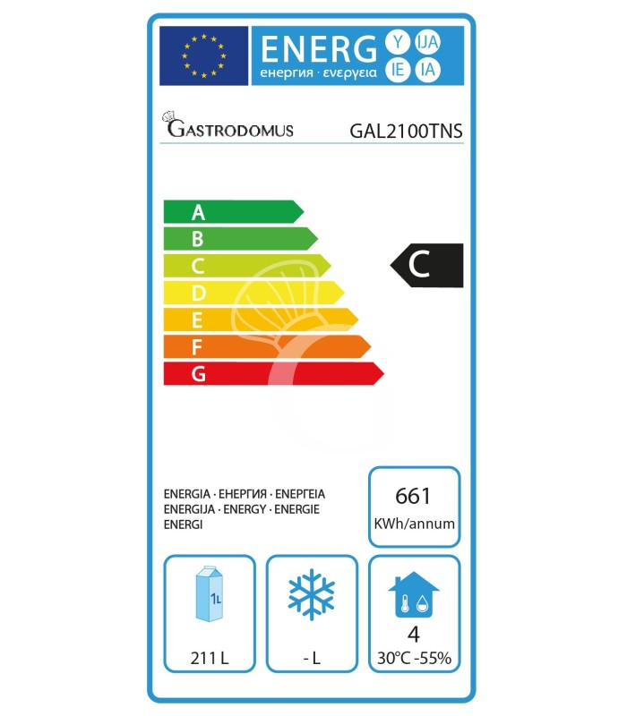 Tavolo refrigerato 2 porte con lavello,motore a sinistra,Prof. 700 mm,temp +2°C/+8°C, completo di rubinetto, classe energetica C