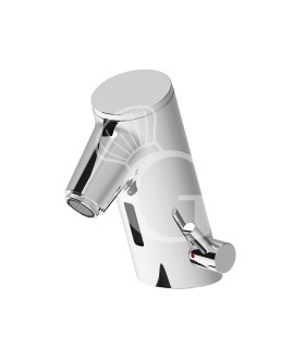 Rubinetto miscelatore a fotocellula per lavamani con canna fissa L 95 mm