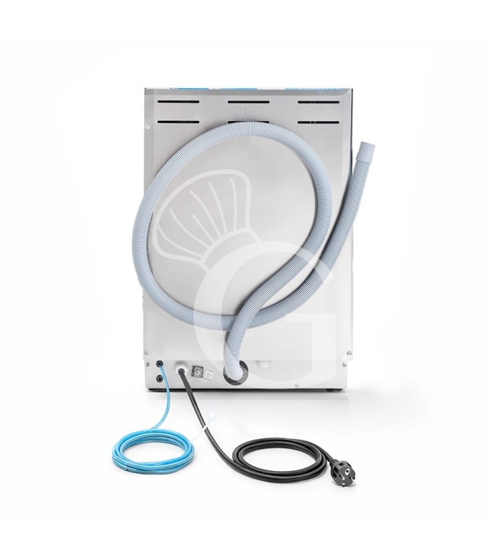 Lavabicchieri Professionale 35x35 H210 elettromeccanica a doppia parete con dosatore brillantante
