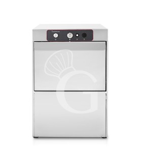 Lavabicchieri Professionale 35x35 H210 elettromeccanica a doppia parete con dosatore brillantante
