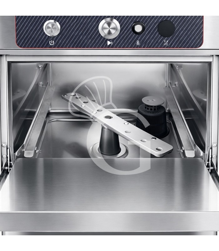 Lavabicchieri Professionale 35x35 H210 elettromeccanica a doppia parete con dosatori brillantante e detergente