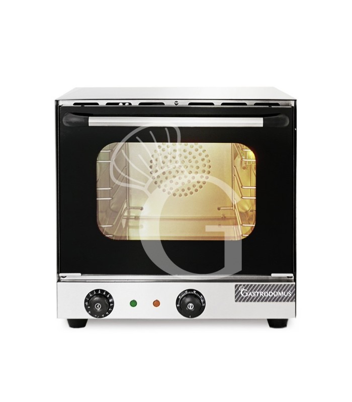 Forno elettrico a convezione, porta ribalta, comandi meccanici, 3 griglie, potenza 2,6 kw