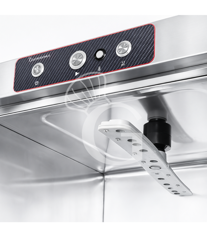 Lavastoviglie professionale 50x50 H350 elettromeccanica trifase a doppia parete, con dosatori e pompa di scarico