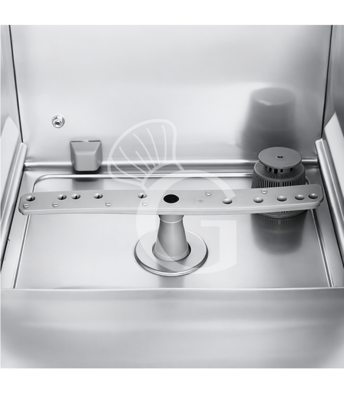 Lavastoviglie professionale 50x50 H350 elettromeccanica trifase a doppia parete, con dosatori e pompa di scarico