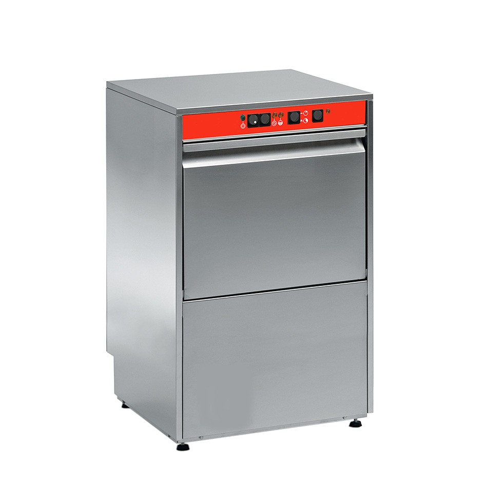 Lavabicchieri Professionale 40x40 meccanica con dosatore brillantante