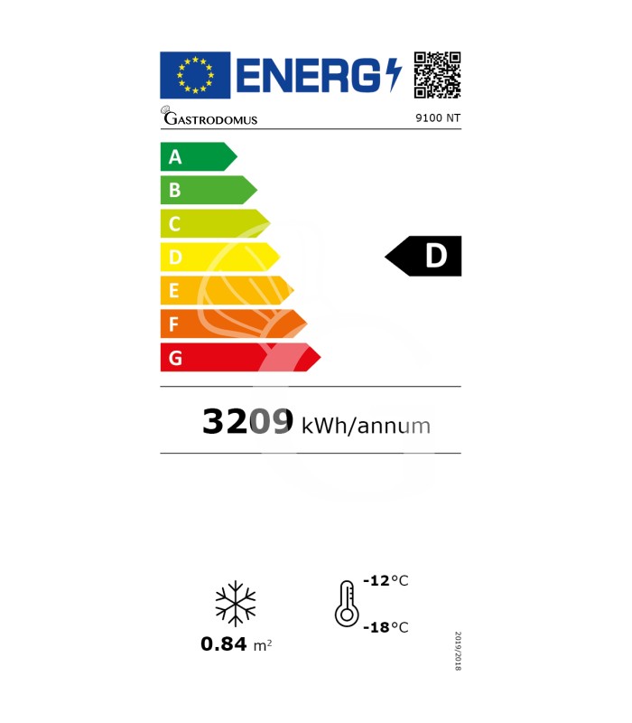 Vetrina Pasticceria Refrigerata Statico 555 LT -15°C/-25°C 1 lato vetro