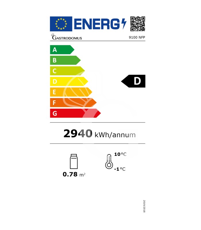Vetrina Pasticceria Refrigerata Ventilato 535 LT -5°C/+10°C 1 lato vetro