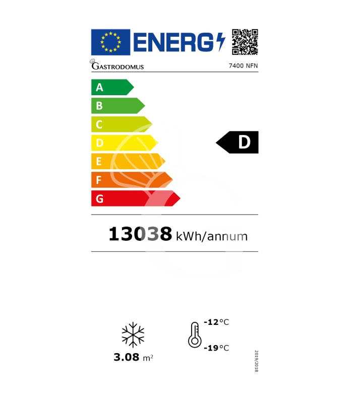 Vetrina Pasticceria Refrigerata Ventilato 880 LT -25°C/+5°C 4 lati vetro 2 porte