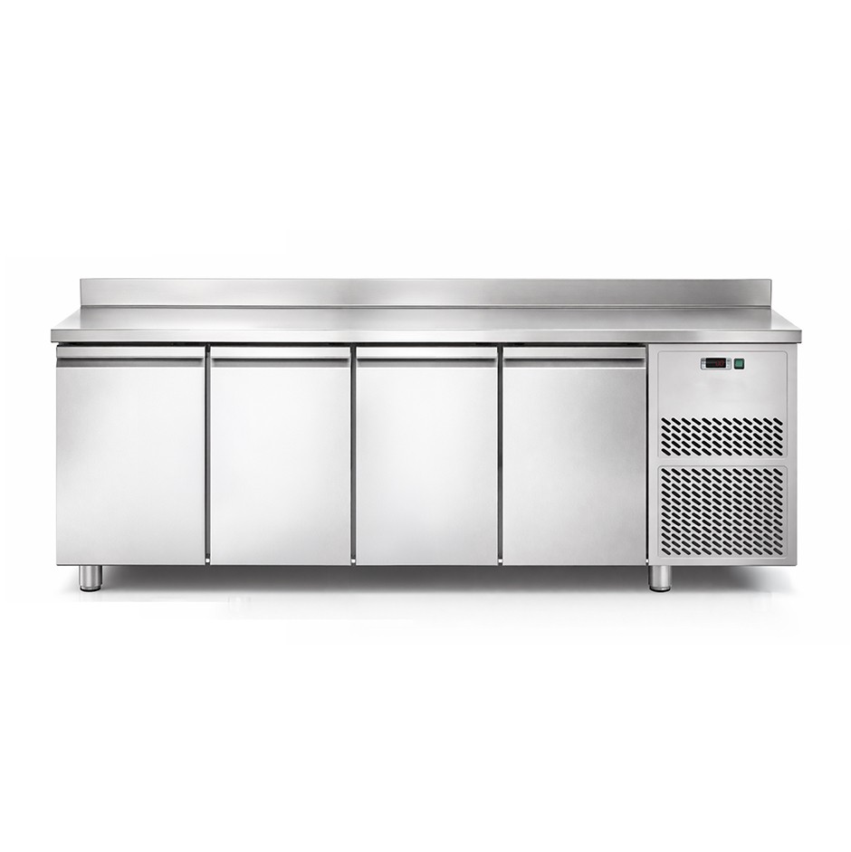 Tavolo Refrigerato 4 porte alzatina Prof. 600 mm 0°C/+10°C classe energetica B