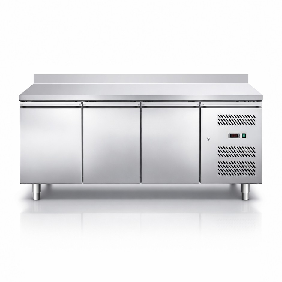 Tavolo refrigerato pasticceria 3 porte alzatina prof. 800 mm 0°c/+10°c classe energetica C