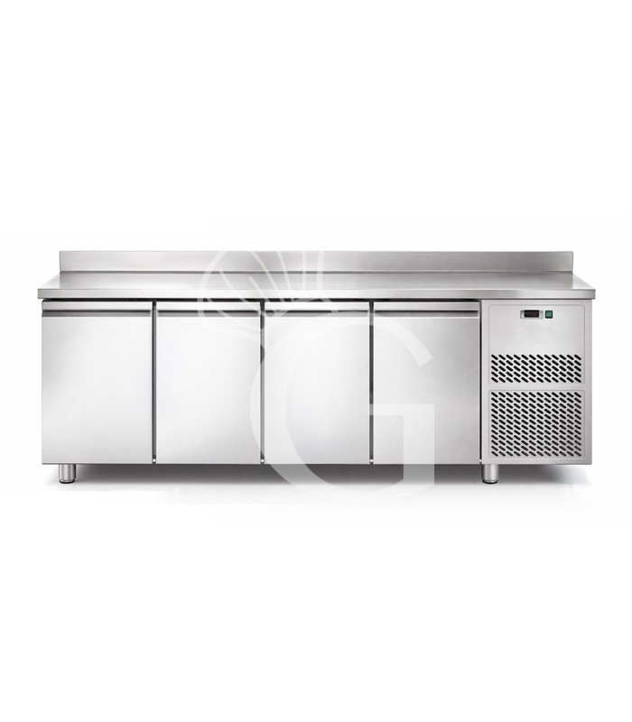 Tavolo Refrigerato 4 porte alzatina Prof. 800 0°C/+10°C classe energetica A