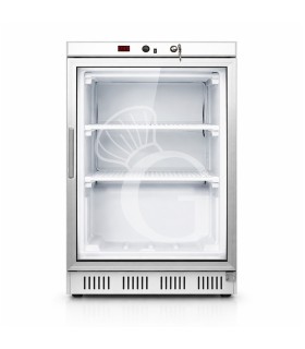 Armadio refrigerato statico con temperatura -18°C/-22°C - 130 LT - porta in vetro