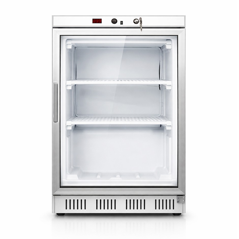 Armadio refrigerato statico con temperatura -18°C/-22°C - 130 LT - porta in vetro