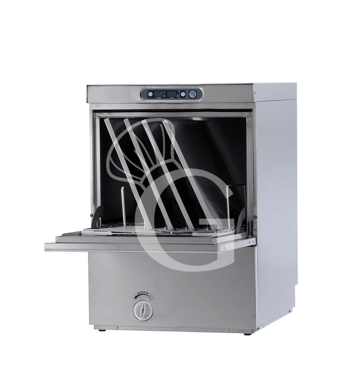 Lavaoggetti professionale trifase-cesto 500x500mm-camera lavaggio H400mm–teglie 60x40cm-doppio dosatore e pompa di scarico