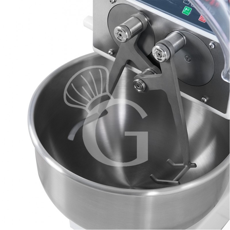Impastatrice a braccia tuffanti vasca fissa - 20 LT - Monofase - 4 velocità