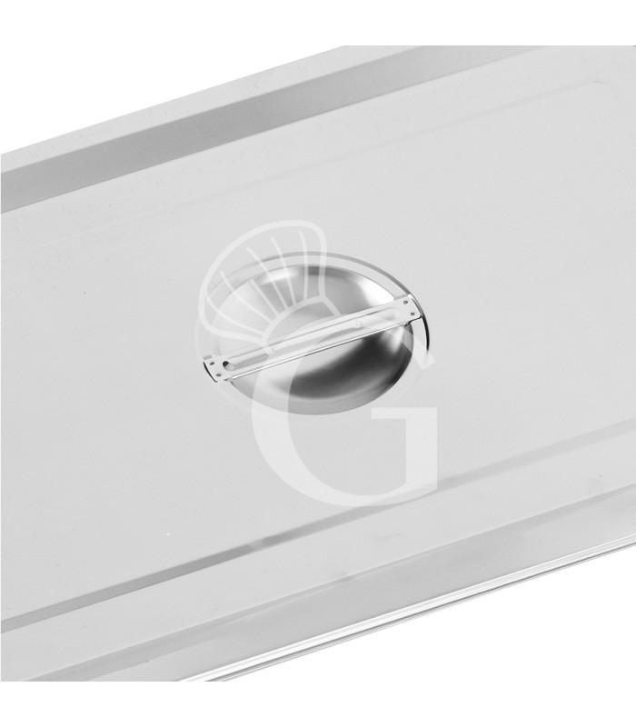 Coperchio in acciaio inox GN 1/1 - L 530 mm x P 325 mm