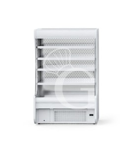 Murale espositivo Oscar ventilato con tenda notte, temperatura +3°C/+10°C e lunghezza 1310 mm