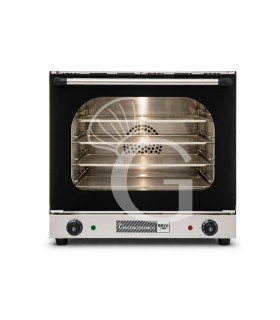 Forno elettrico a convezione, porta ribalta, comandi meccanici, 4 teglie 435x315 mm, potenza 2,67 kw