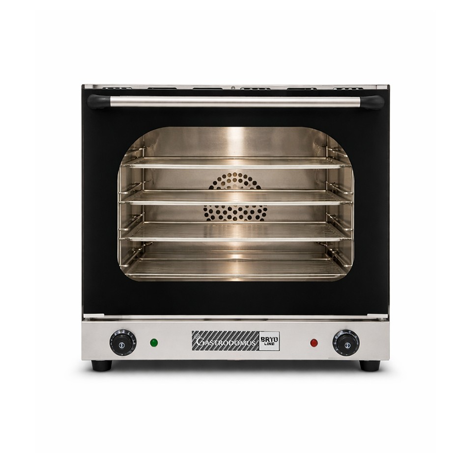 Forno elettrico a convezione, porta ribalta, comandi meccanici, 4 teglie 435x315 mm, potenza 2,67 kw