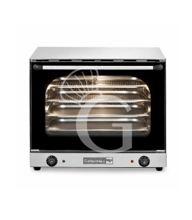 Forno elettrico a convezione, porta ribalta, comandi meccanici, 4 teglie GN1/1, potenza 2,67 kw