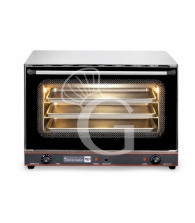 Forno elettrico a convezione e vapore, porta ribalta, comandi meccanici, 4 teglie 600x400 mm, potenza 6,4 kw