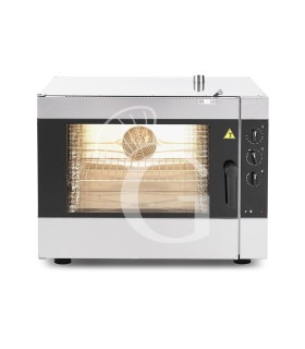 Forno elettrico a convezione, comandi elettromeccanici con umidificatore, per 5 teglie GN1/1 o 600x400 mm