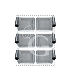 Set di cestelli cuocipasta - 6x L 135 x P 110 x H 170mm - acciaio inox | compatibile con SCP1V70G, SCP2V70G, SCP2V70E, SCP1V70E