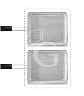 Set di cestelli cuocipasta - 2x GN1/2 - H 200mm - acciaio inox | compatibile con SCP1V90G, SCP2V90G, SCP2V90E, SCP1V90E