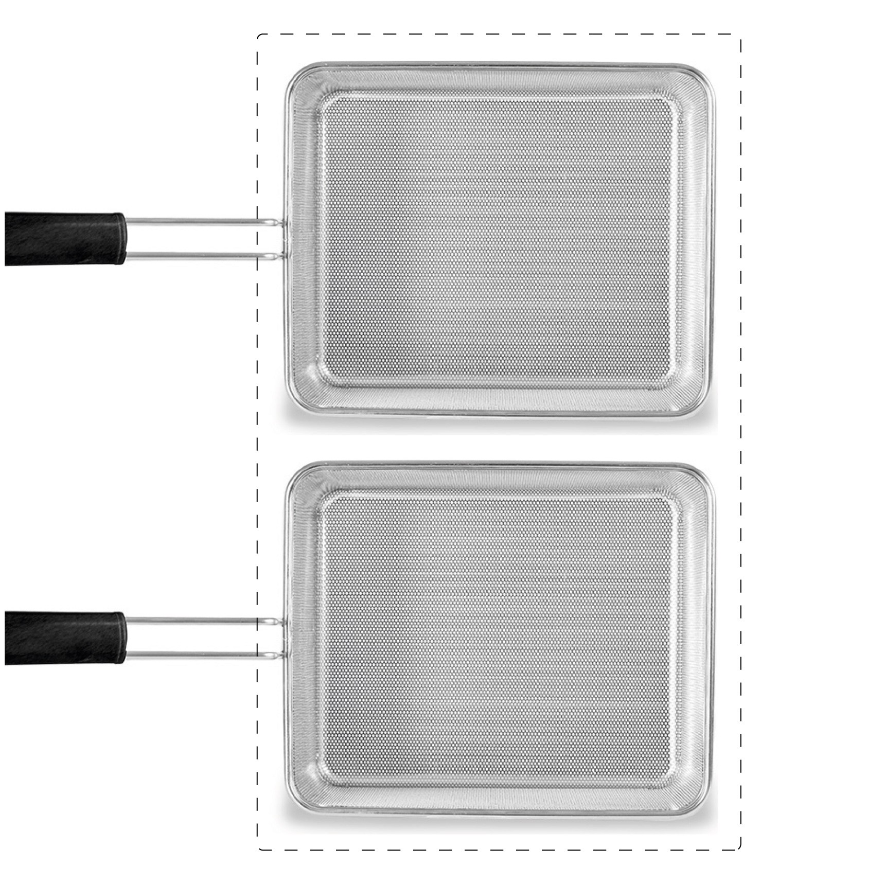Set di cestelli cuocipasta - 2x GN1/2 - H 200mm - acciaio inox | compatibile con SCP1V90G, SCP2V90G, SCP2V90E, SCP1V90E