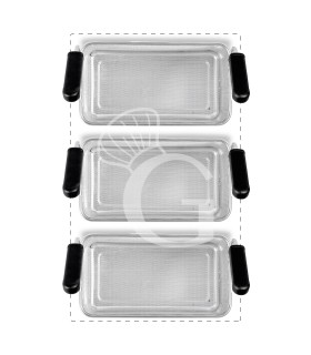 Set 3 Cestelli GN1/3 in acciaio inox per cuocipasta professionali