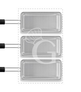 Set di cestelli cuocipasta - 3x GN1/3 - H 200mm - acciaio inox | compatibile con SCP1V90G, SCP2V90G, SCP2V90E, SCP1V90E